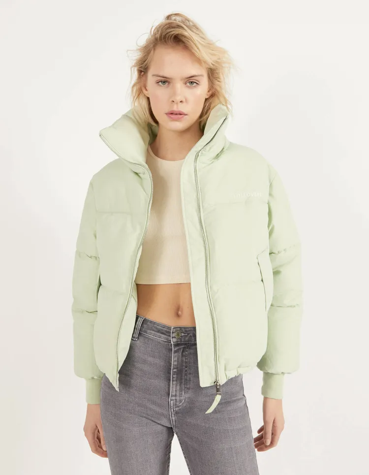 Pufferjacke aus Nylon